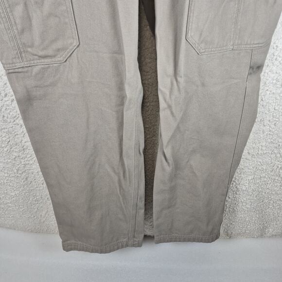 Duluth Trading Co Cargo Pants Men's 44x34 Khaki Relaxed Fit Work Utility Pockets - Picture 13 of 14